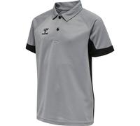 hummel LEAD Funktions-Poloshirt Kinder grey melange 116