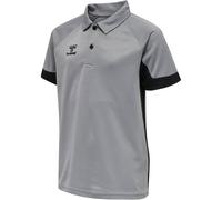 hummel LEAD Funktions-Poloshirt Kinder grey melange 164