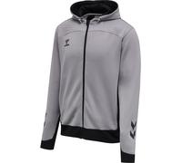 Hummel Lead Zip Poly Hoodie XL, grey melange