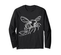 Hummel Linienkunst Insektenfreund Langarmshirt