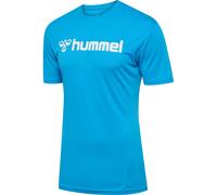 Hummel Logo T-Shirt, blau M