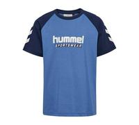 hummel Hmljr Logo T-Shirt S/S Lifestyleshirt blau 134/140