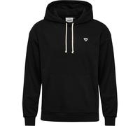 Kapuzensweatshirt HUMMEL "hmlLOOSE HOODIE BEE", Damen, Gr. M, schwarz, angeraute Sweatware, Obermaterial: 84% Baumwolle, 16% Polyester, Sweatshirts, sportlicher Stil, mit Kapuze, aus Baumwolle und Pol