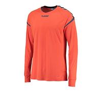 hummel Mädchen T-Shirt AUTH Charge LS Poly Jersey, Nasturtium/Ombre Blue, S, 004616-0366