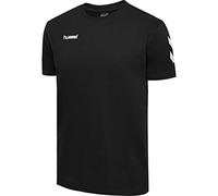 hummel Mens hmlGo Cotton T-shirt, Black, Small
