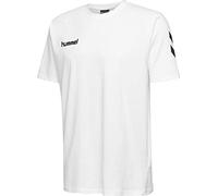 hummel Mens hmlGo Cotton T-shirt, White, Small