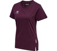 Hummel T-Shirt Damen hmlMOVE GRID Cotton 3506 – grape wine XS