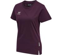 hummel MOVE Grid T-Shirt Damen 3506 - grape wine XS