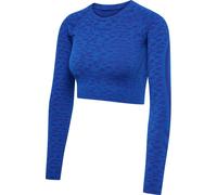 Hummel MT LEO Seamless Crop Damen Longsleeve, blau M
