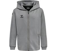 hummel Core XK Poly Kapuzenjacke Kinder grey melange 164