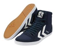 hummel Unisex Slimmer Stadil High Top, Dress Blue White 63 511 7647, 46 EU