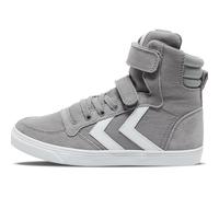 hummel Kids Slimmer Stadil High Sneaker, Grey, Size 28