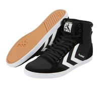 hummel Unisex Slimmer Stadil High Sneaker, Black, Size 36