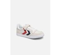 Hummel Kinder Sneaker Slimmer Stadil Leder Low Jr Weiß Größe 30