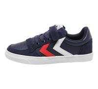 Hummel Slimmer Stadil Leather Low Junior Kinder Freizeitschuhe, blau, Größe 35 35