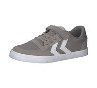 hummel Sneaker Jungen & Mädchen - Slimmer Stadil Low JR - Unisex Kinder Sneaker mit Klettverschluss - Robuste Schuhe aus Canvas und Wildleder - Komfortable Passform
