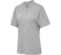 hummel Sport/Freizeit-Polo hmlGO 2.0 (Bio-Baumwolle) Kurzarm grau Damen, Größe S