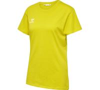 hummel Sport/Freizeit-Shirt hmlGO 2.0 (Bio-Baumwolle, klassisch Design) Kurzarm gelb Damen, Größe L