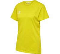 hummel Sport/Freizeit-Shirt hmlGO 2.0 (Bio-Baumwolle, klassisch Design) Kurzarm gelb Damen, Größe XS