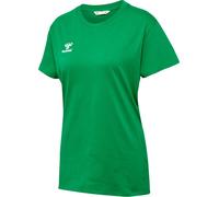 hummel Sport/Freizeit-Shirt hmlGO 2.0 (Bio-Baumwolle, klassisch Design) Kurzarm grün Damen, Größe S