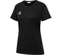 hummel Sport/Freizeit-Shirt hmlGO 2.0 (Bio-Baumwolle, klassisch Design) Kurzarm schwarz Damen, Größe XL