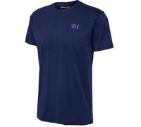 hummel Sport/Freizeit-Tshirt hmlCOURT Cotton (elastischer Jerseystoff) kurzarm marineblau Herren, Größe L