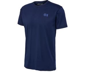 hummel Sport/Freizeit-Tshirt hmlCOURT Cotton (elastischer Jerseystoff) kurzarm marineblau Herren, Größe L