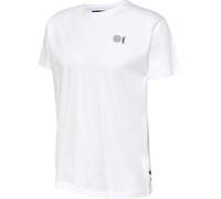 hummel Sport/Freizeit-Tshirt hmlCOURT Cotton (elastischer Jerseystoff) kurzarm weiss Herren, Größe M