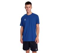Hummel T-Shirt GO 2.0 Cotton Herren – 100% Bio-Baumwolle, Rundhals – True Blue M