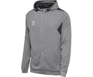 hummel Sport-Kapuzenjacke hmlAUTHENTIC PL Zip Hoodie (100% rec. Polyester) grau Herren, Größe L