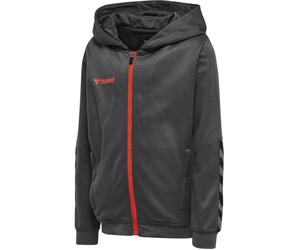 hummel Sport-Kapuzenjacke hmlAUTHENTIC Poly Zip Hoodie (gestrickter Polyester) asphaltgrau Kinder, Größe 164