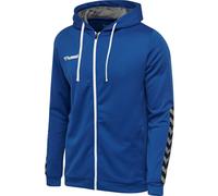 hummel Sport-Kapuzenjacke hmlAUTHENTIC Poly Zip Hoodie (gestrickter Polyester) mit Kapuze royalblau Herren, Größe XL