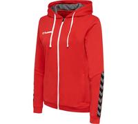 Hummel Damen Hoodie Hmlauthentic Poly Zip HOODIE WOMAN, True Red, S, 204939-3062-S