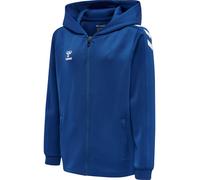 hummel Sport-Kapuzenjacke hmlCORE XK Poly Zip Hood Sweat (Polyester-Sweatstoff) mit Kapuze dunkelblau Kinder, Größe 128