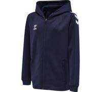 hummel Sport-Kapuzenjacke hmlCORE XK Poly Zip Hood Sweat (Polyester-Sweatstoff) mit Kapuze marineblau Kinder, Größe 164