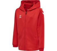 hummel Sport-Kapuzenjacke hmlCORE XK Poly Zip Hood Sweat (Polyester-Sweatstoff) mit Kapuze rot Kinder, Größe 164