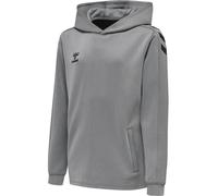 hummel Sport-Kapuzenpullover hmlCORE XK Poly Sweat Hoodie (Polyester-Sweatstoff) mit Kapuze grau Kinder, Größe 128