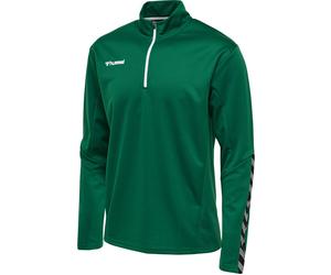 hummel Sport-Langarmshirt hmlAUTHENTIC Half-Zip Sweatshirt (gestricktem Polyester) dunkelgrün Kinder, Größe 176