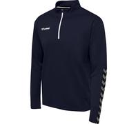 hummel Mens hmlAuthentic Half Zip Sweatshirt, Blue, Medium