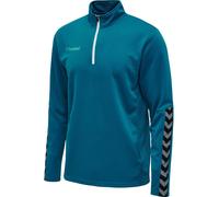 hummel Sport-Langarmshirt hmlAUTHENTIC Half-Zip Sweatshirt (gestricktem Polyester) tealblau Kinder, Größe 116