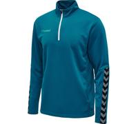 hummel Sport-Langarmshirt hmlAUTHENTIC Half-Zip Sweatshirt (gestricktem Polyester) tealblau Kinder, Größe 176