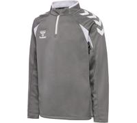 hummel Sport-Langarmshirt hmlCORE 2.0 Half Zip (optimale Bewegungsfreiheit) grau/weiss Jungen, Größe 152