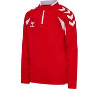 hummel hmlCORE 2.0 1/2-Zip Sweatshirt Kinder 3946 - true red/white 164