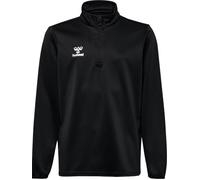 hummel Sport-Langarmshirt hmlESSENTIAL Half-Zip (angenehmes Tragegefühl) schwarz Kinder, Größe 164
