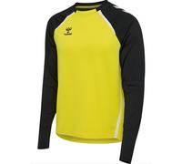 hummel Sport-Langarmshirt hmlLEAD 2.0 Crew Sweat (atmungsaktiv) gelb/schwarz Herren, Größe S