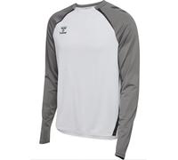 hummel Hmllead 2.0 Crew Sweat Herren - white/gray/black-2XL
