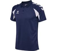 hummel Sport-Polo hmlCORE 2.0 (100% rec. Polyester) marineblau/weiss Herren, Größe S