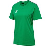 hummel Sport-Shirt hmlAUTHENTIC CO (100% Baumwolle) Kurzarm grün Damen, Größe XL