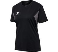 hummel Sport-Shirt hmlAUTHENTIC CO (100% Baumwolle) Kurzarm schwarz Damen, Größe XS
