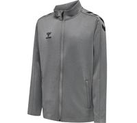 hummel Sport-Trainingsjacke hmlCORE XK Poly Zip Sweat (Polyester-Sweatstoff, Front-Reißverschluss) grau Kinder, Größe 140